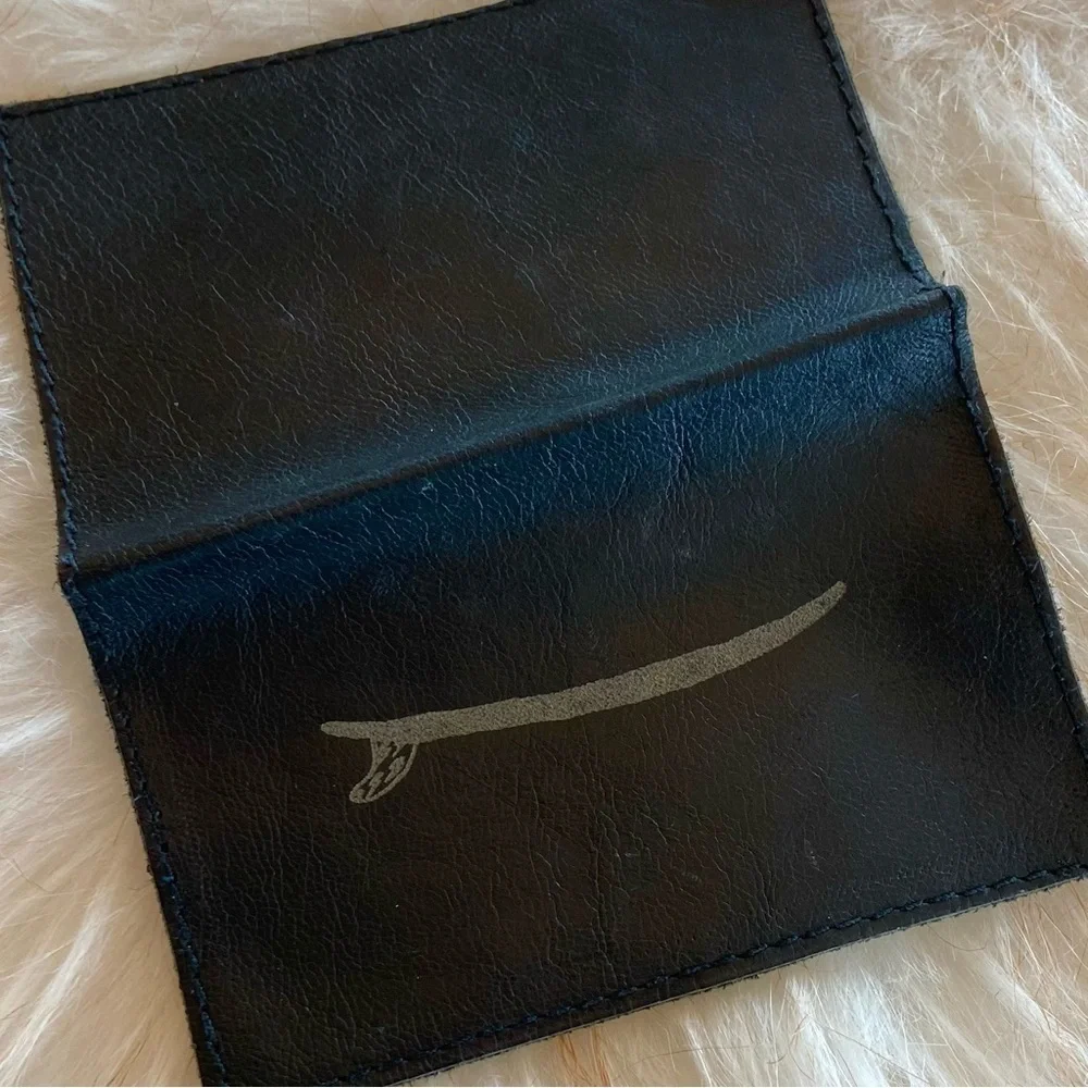 Aloha Soft Black Leather Card Holder